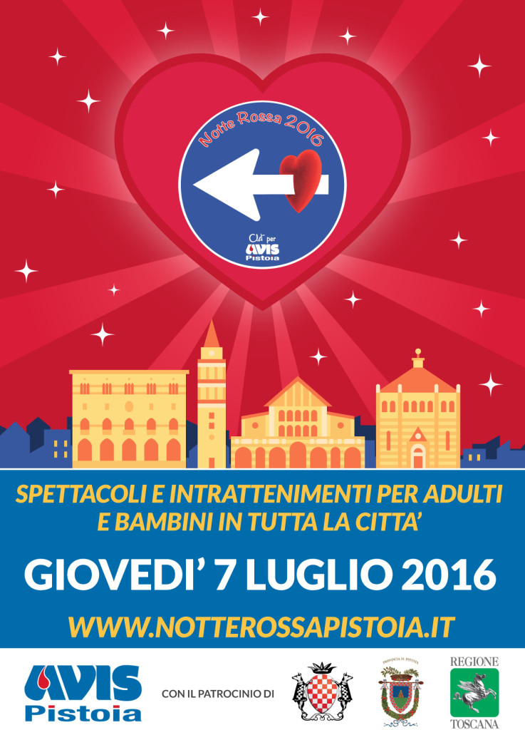 volantino notte rossa 2016